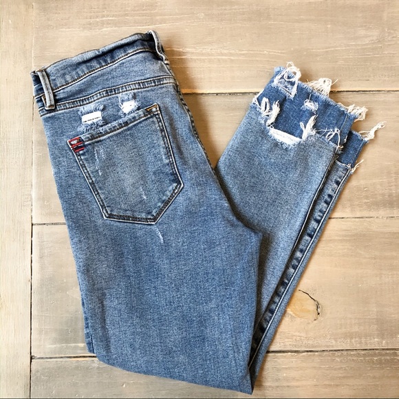 BDG Denim - BDG High Rise Twig Cropped Destroyed Hem Jeans